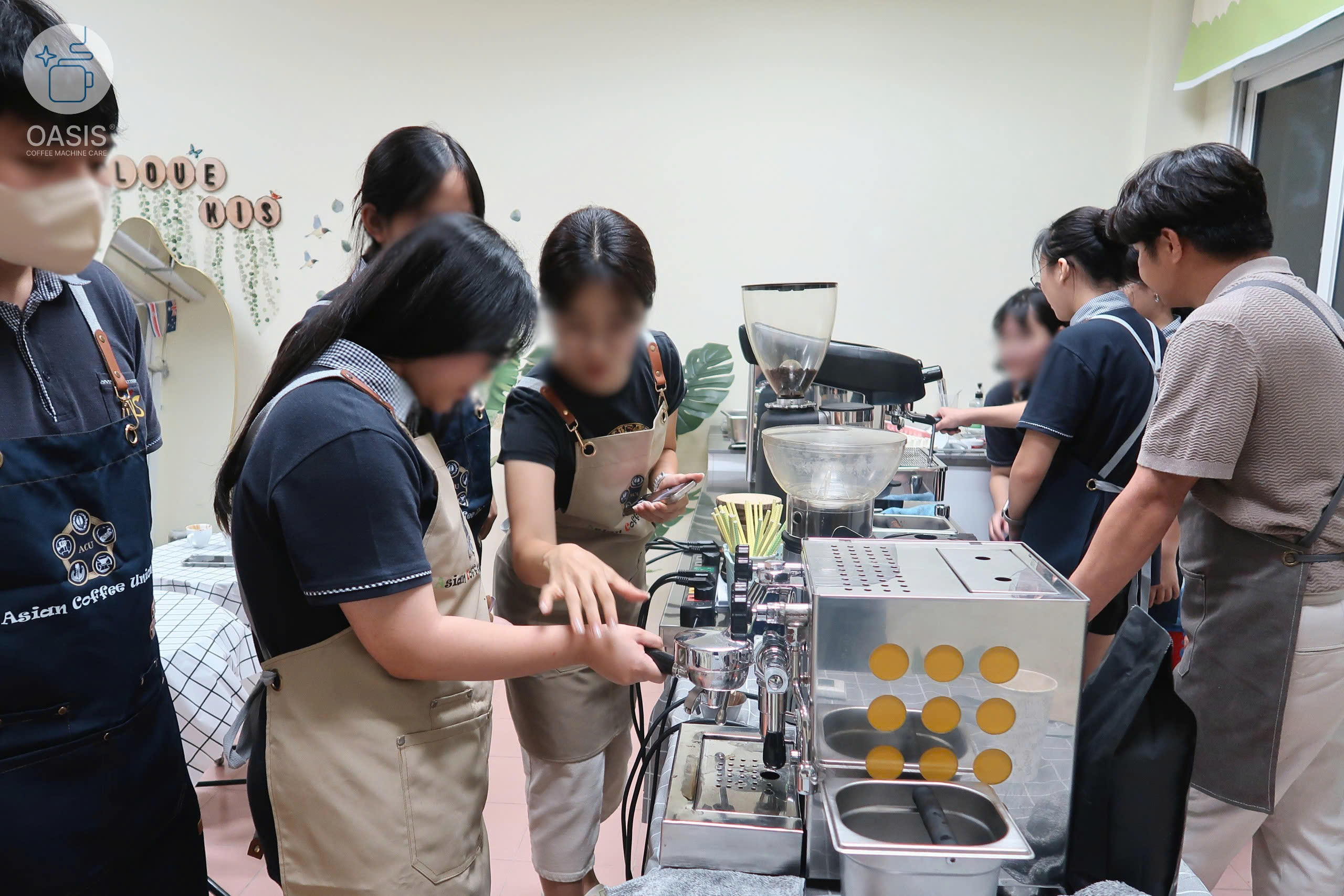 lớp học barista oasis care số 3